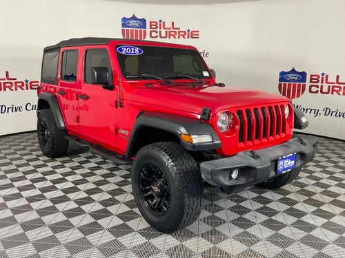 2018 Jeep Wrangler Unlimited Sport S ***BLUE CERTIFIED***