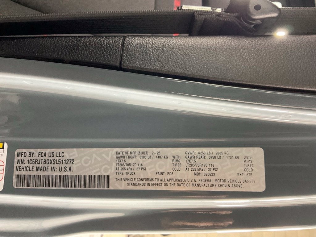2025 Jeep Gladiator Rubicon ***BLUE CERTIFIED***