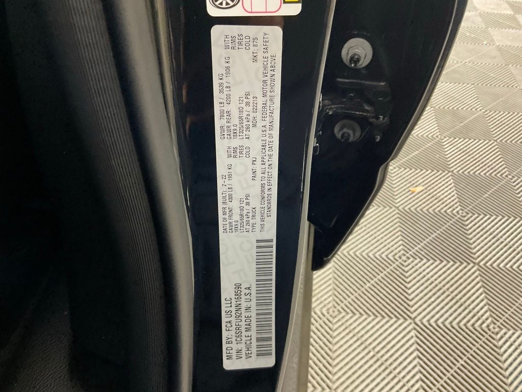 2022 RAM 1500 TRX ***BLUE CERTIFIED***