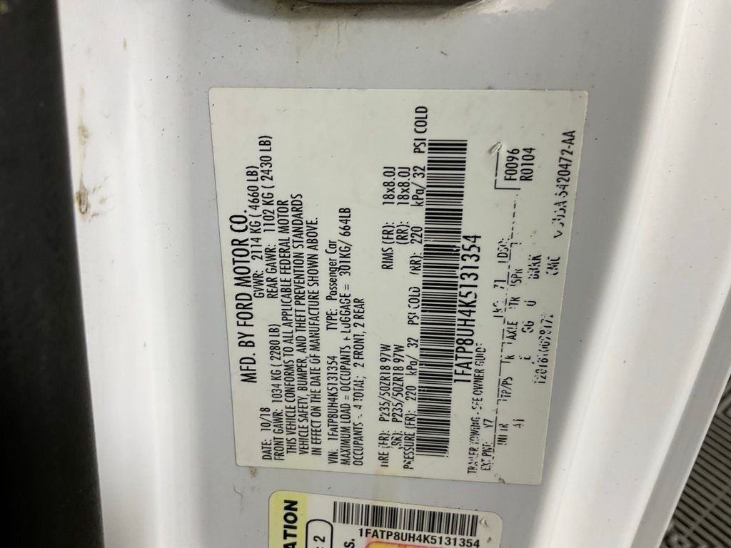 2019 Ford Mustang EcoBoost Premium CONVERTIBLE ***BLUE CERTIFIED***