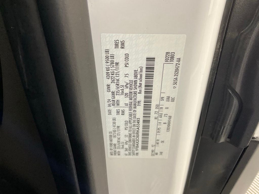 2024 Ford Transit-350 XLT 15 PASSENGER***GOLD CERTFIED***