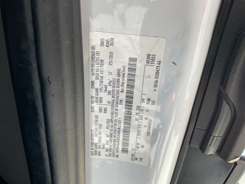 2022 Ford Transit-350 XL DRW 15 PASSENGER HIGH ROOF ***PRE AUCTION SALE***