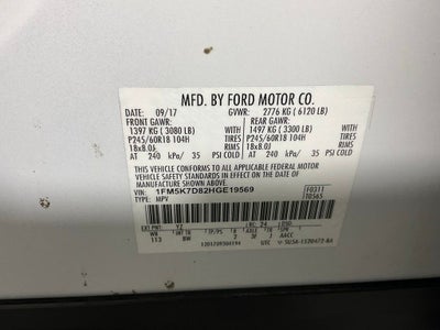 2017 Ford Explorer XLT ***BLUE CERTIFIED***