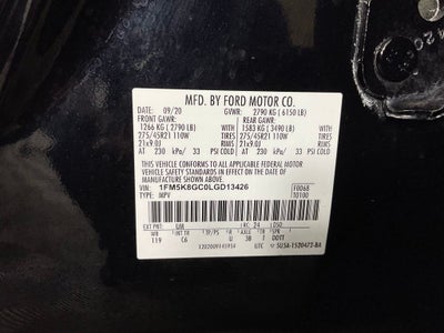 2020 Ford Explorer ST ***BLUE CERTIFIED***