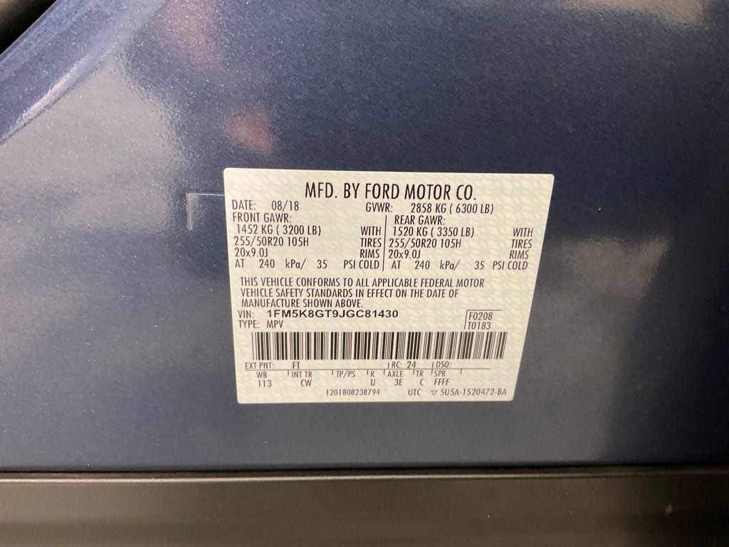 2018 Ford Explorer Sport ***BLUE CERTIFIED***