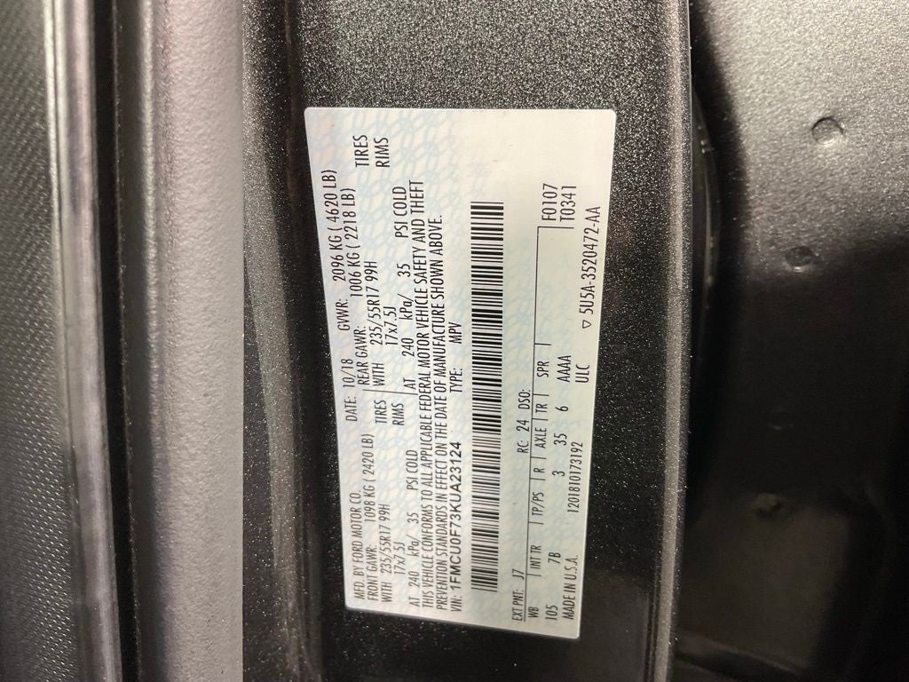 2019 Ford Escape S ***BLUE CERTIFIED***