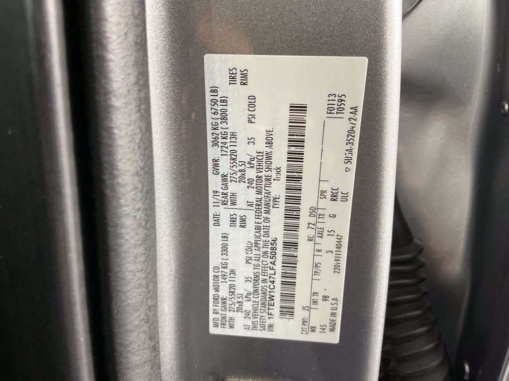 2020 Ford F-150 Platinum ***BLUE CERTIFIED***