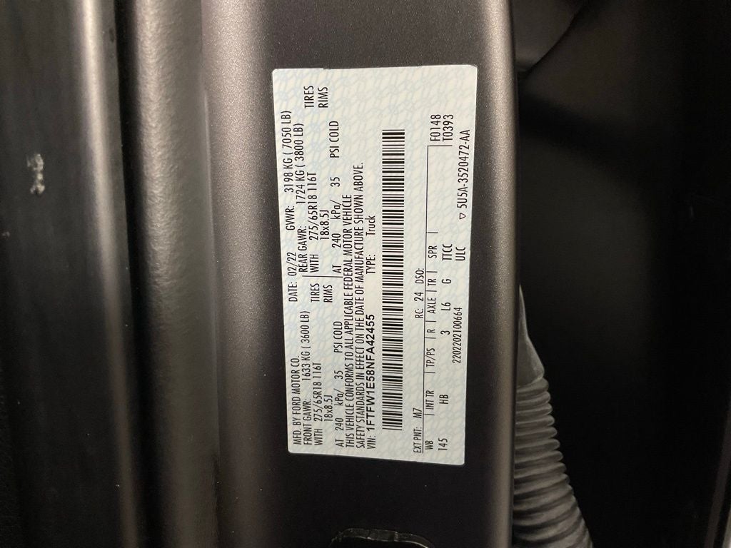 2022 Ford F-150 Lariat BLACK WIDOW ***GOLD CERTIFIED***