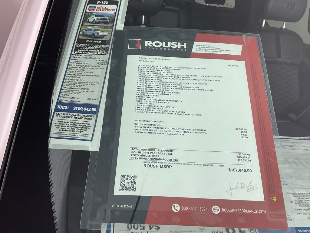 2026 Ford F-150 Lariat Roush T6 Lifted