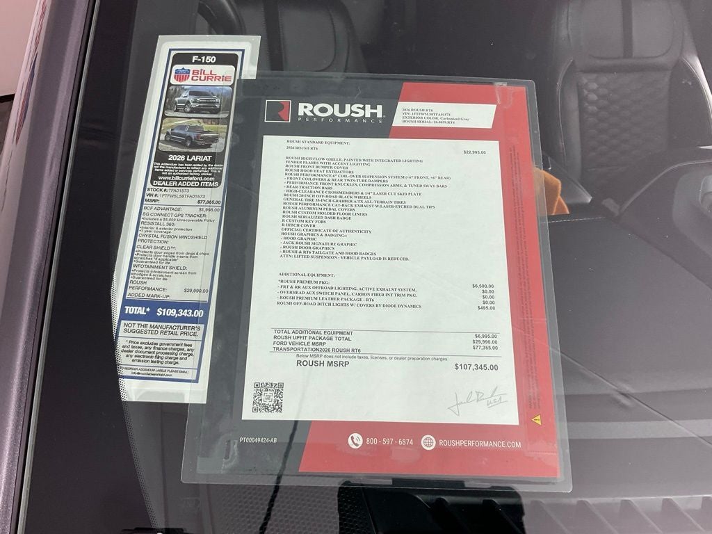 2026 Ford F-150 Lariat Roush T6 Lifted