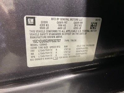 2015 Chevrolet Silverado 2500HD Work Truck ***PRE AUCTION SALE***