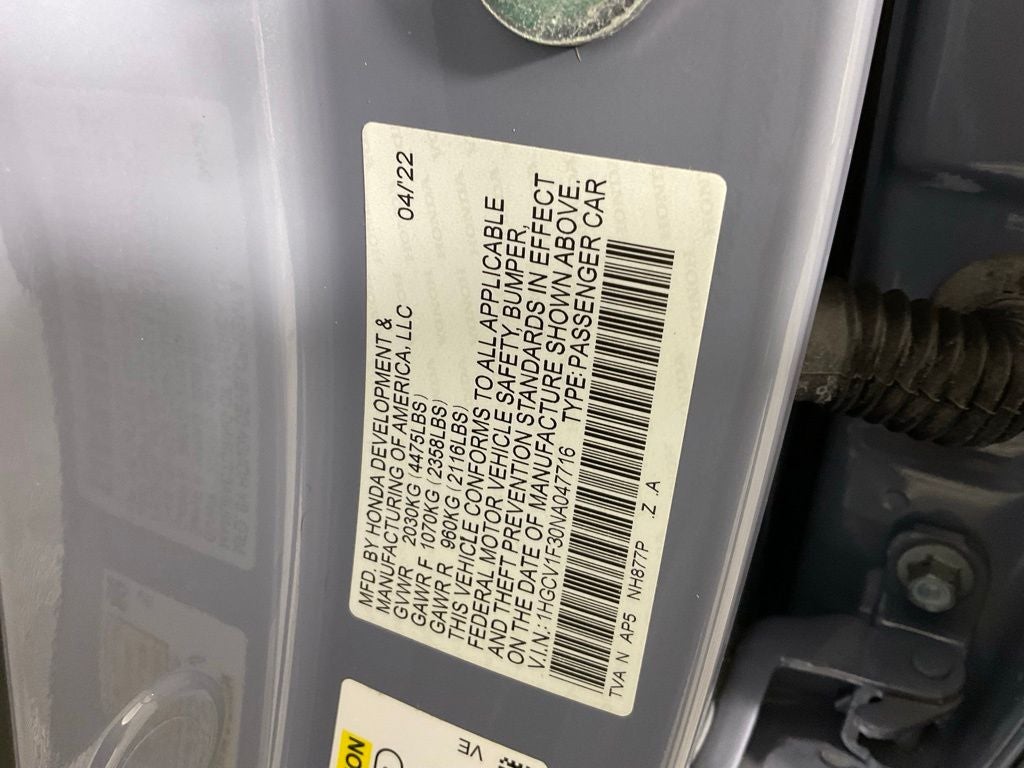 2022 Honda Accord Sport ***BLUE CERTIFIED***