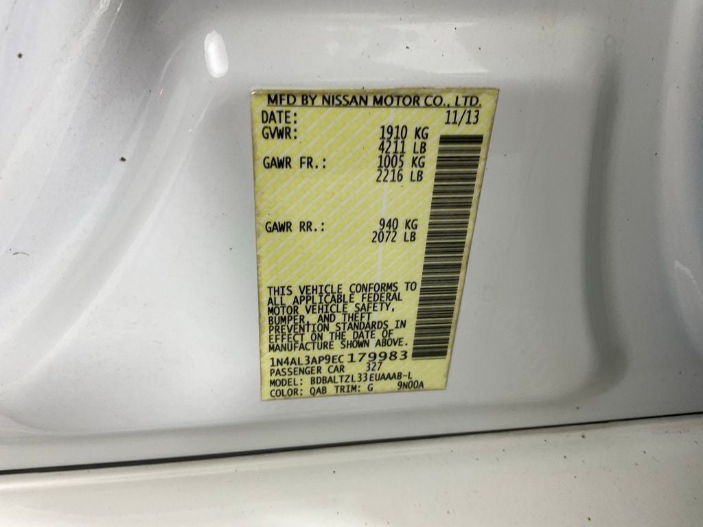 2014 Nissan Altima 2.5 SV ***PRE AUCTION SALE***