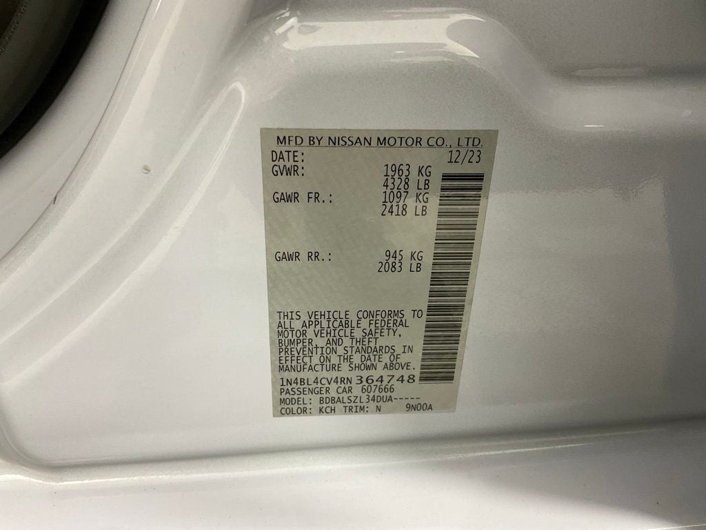 2024 Nissan Altima 2.5 SR ***PRE AUCTION SALE***