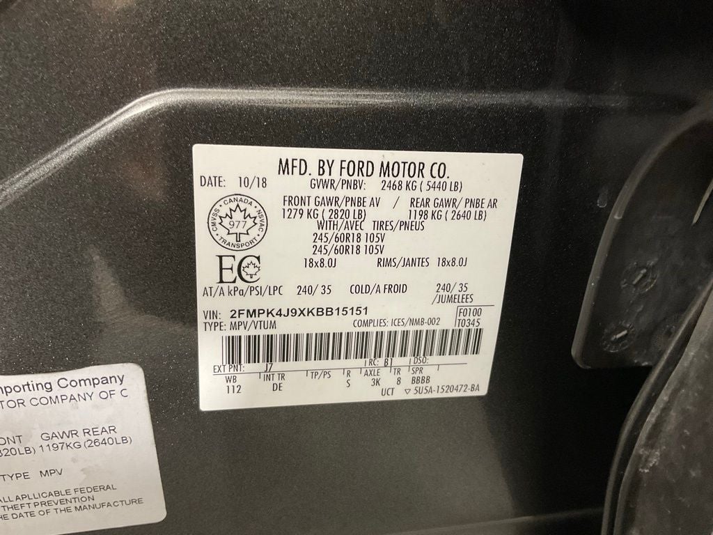 2019 Ford Edge SEL ***BLUE CERTIFIED***