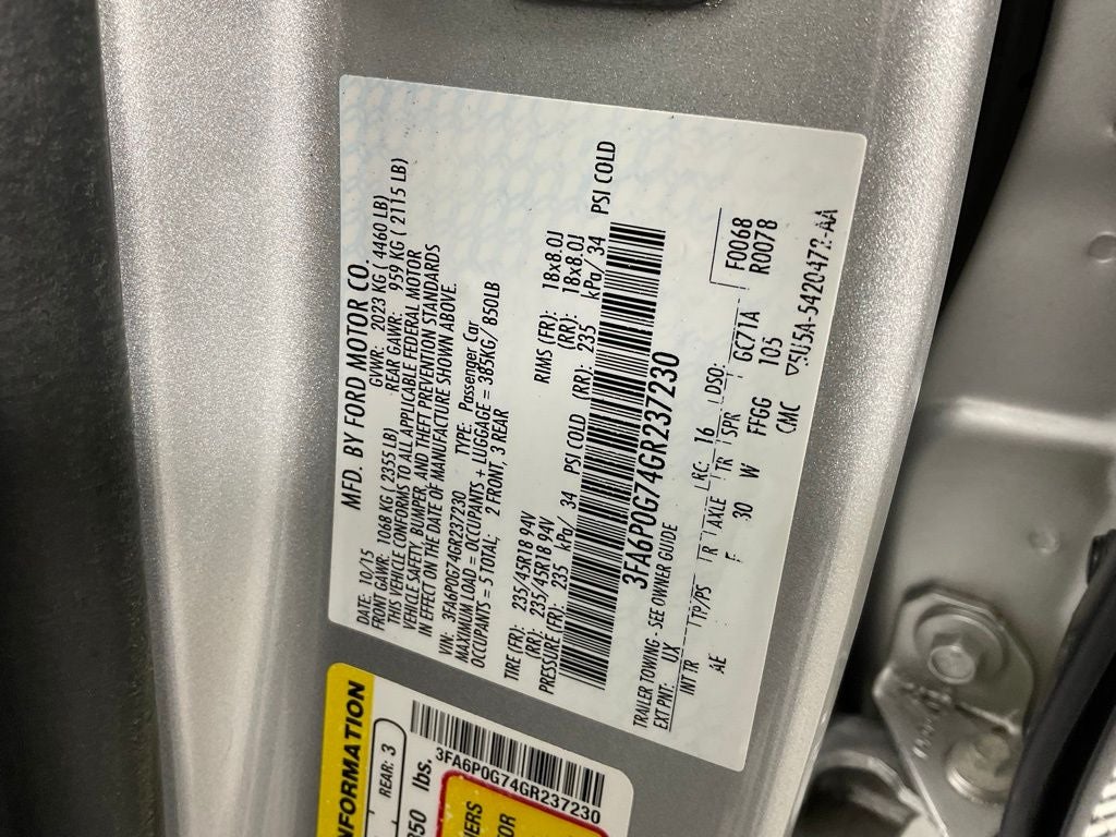 2016 Ford Fusion S ***PRE AUCTION SALE***