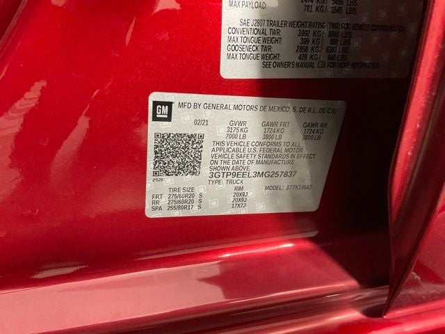 2021 GMC Sierra 1500 AT4 ***BLUE CERTIFIED***