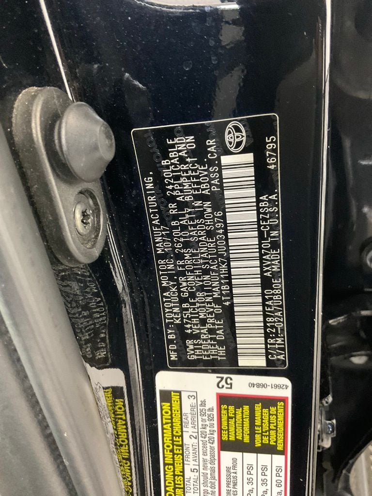 2018 Toyota Camry SE ***BLUE CERTIFIED***
