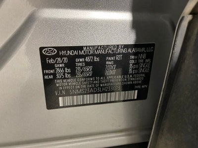 2020 Hyundai Santa Fe SE ***BLUE CERTIFIED***