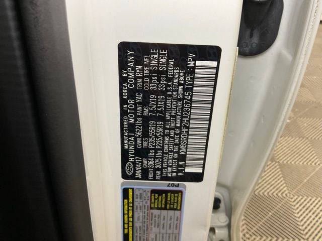 2017 Hyundai Santa Fe Limited Ultimate ***BLUE CERTIFIED***