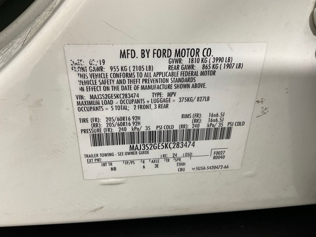 2019 Ford EcoSport SE ***BLUE CERTIFIED***