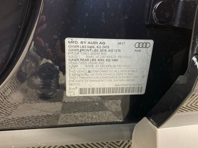 2018 Audi Q5 2.0T Prestige***BLUE CERTIFIED*** quattro
