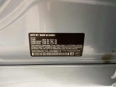 2018 BMW M3 Base 3.0 I-6 TWIN TURBO ***BLUE CERTIFIED***